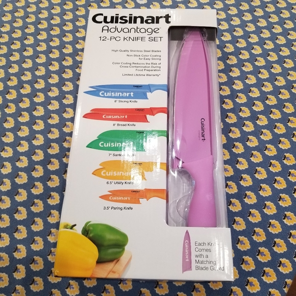 Cuisinart Advantage 12-Piece Color-Coded Professional Stainless Steel Kn… - Picture 4 of 5